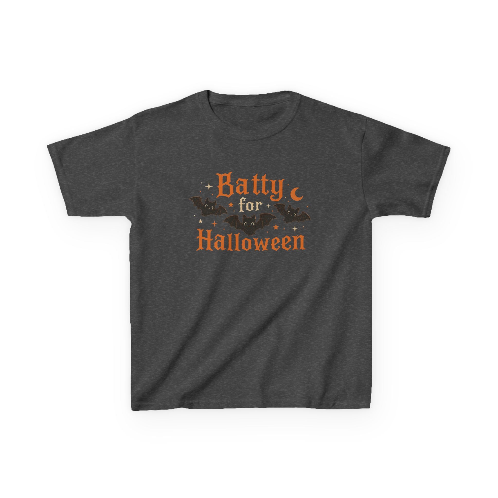 Kids Halloween T‑Shirt — "Batty for Halloween" Cute Bat Costume Tee