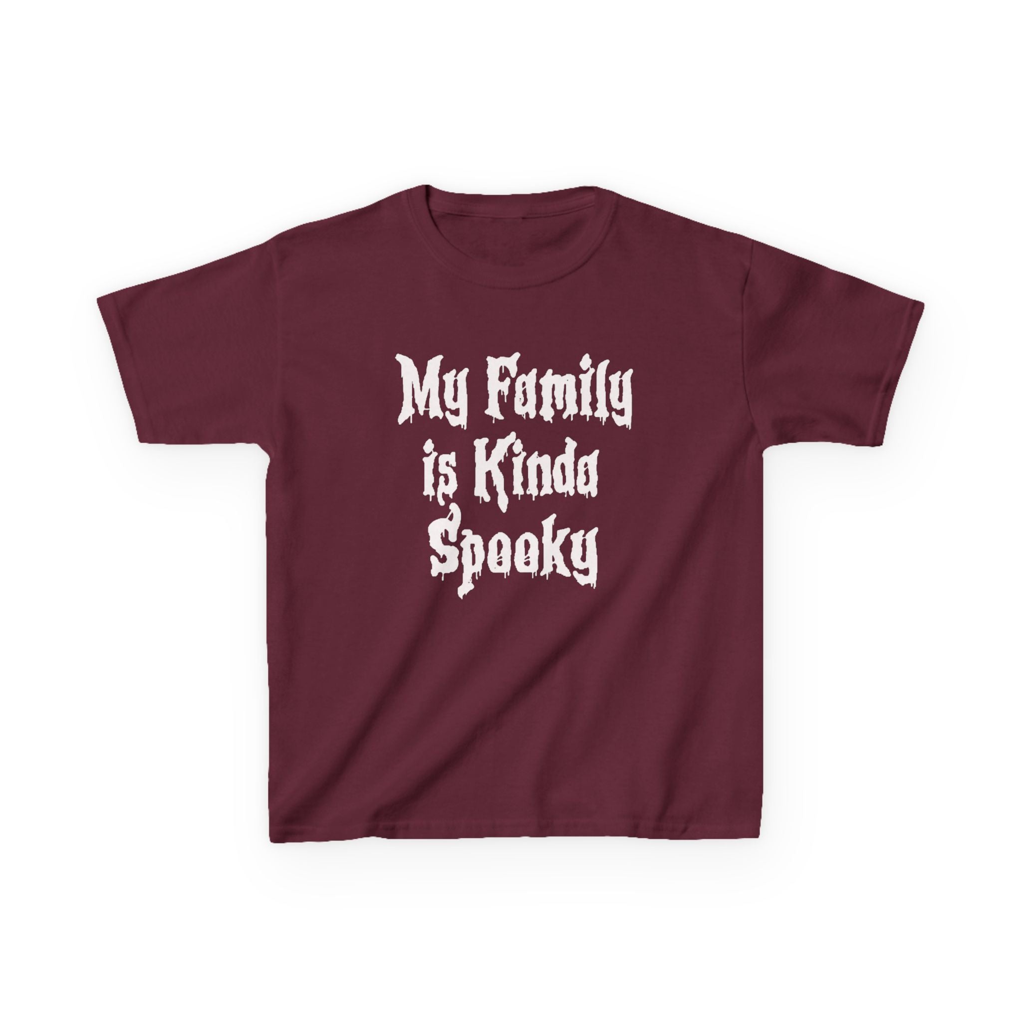 Kids Tee — "My Family Is Kinda Spooky" Funny Kids Graphic Shirt