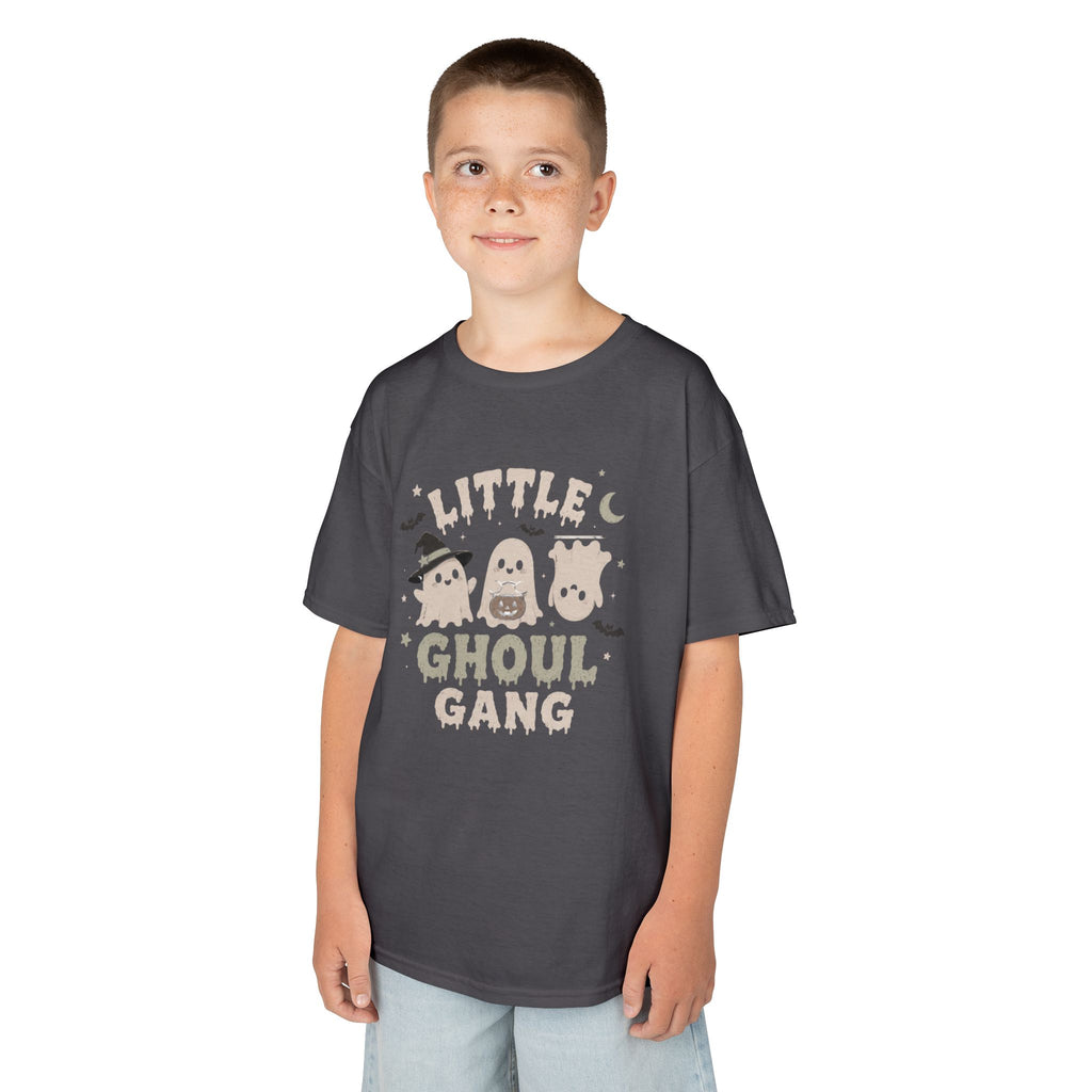 Kids T-Shirt — "Little Ghoul Gang" Cute Halloween Ghost Tee