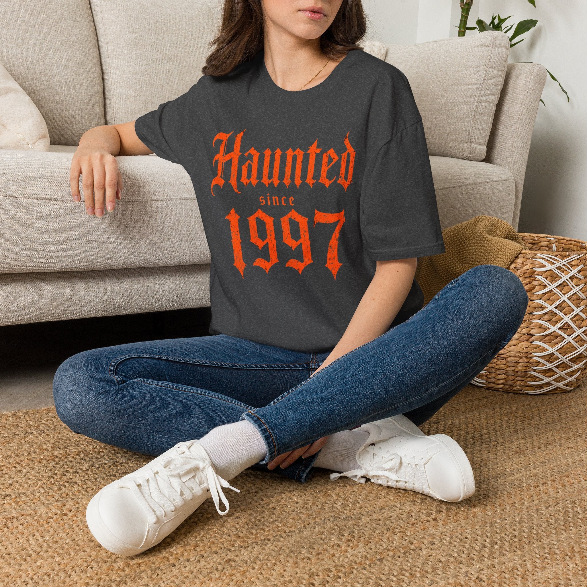Haunted Since | Custom Birth Year T-Shirt — Vintage Gothic Birth Year Tee