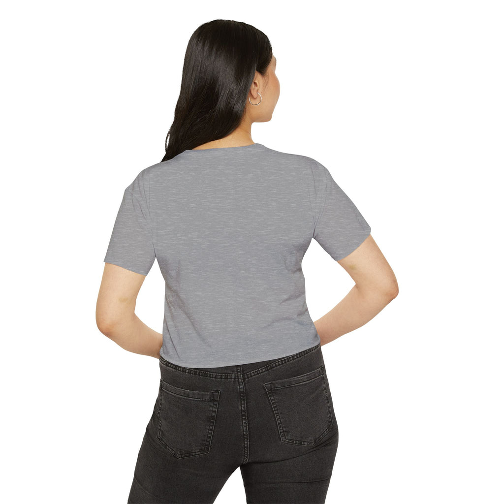 Haunted Threads Co. Ghost Crop Top — Women's Festival Halloween Tee