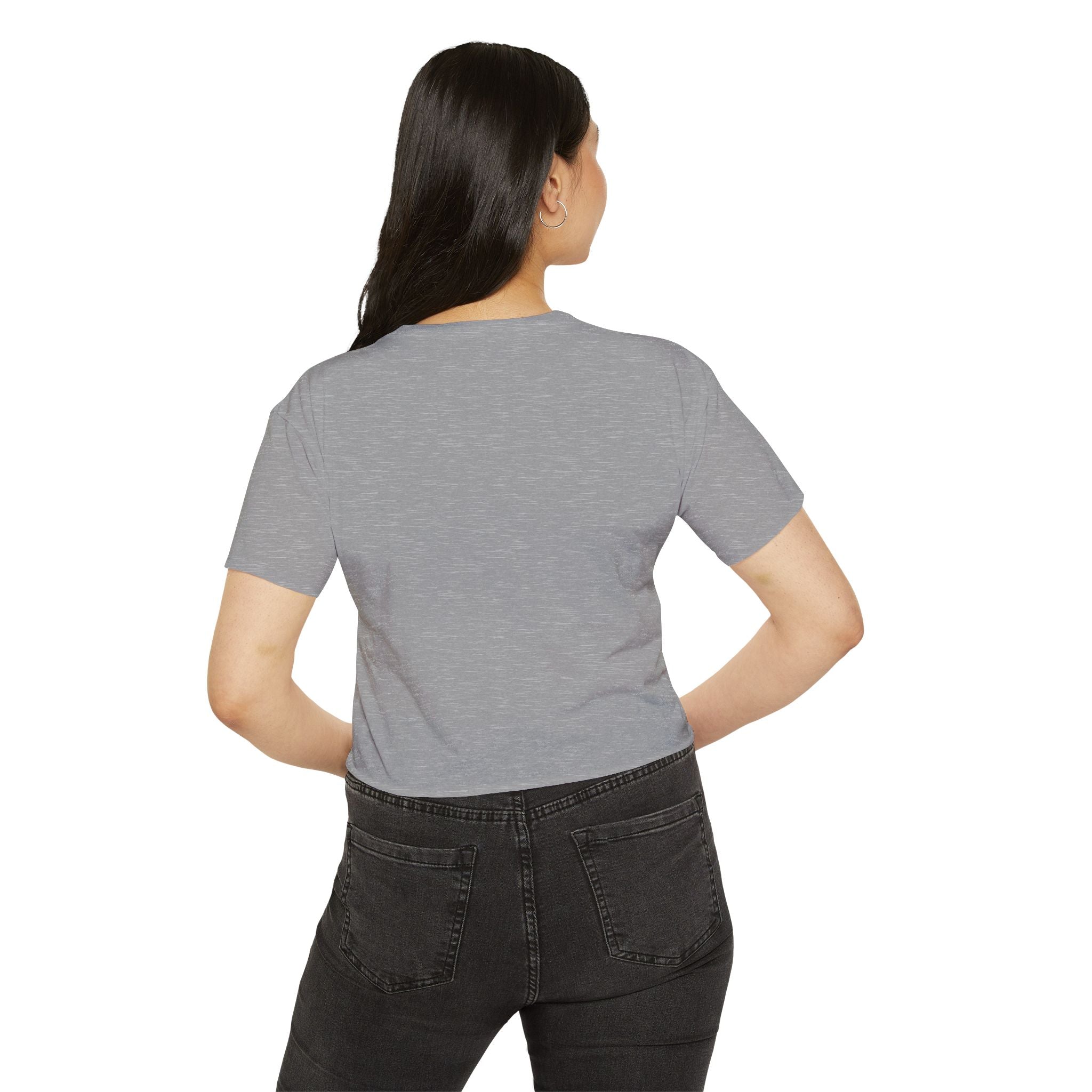 Haunted Threads Co. Ghost Crop Top — Women's Festival Halloween Tee