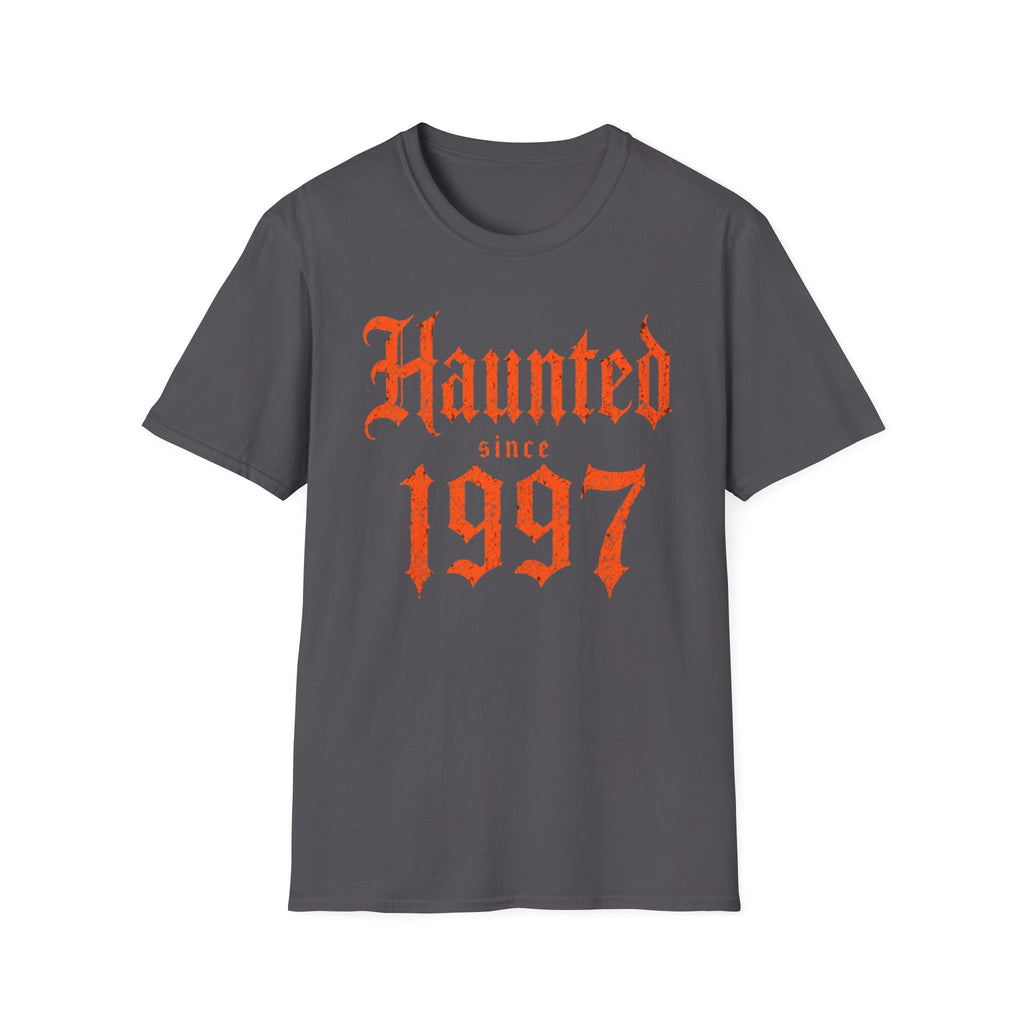 Haunted Since | Custom Birth Year T-Shirt — Vintage Gothic Birth Year Tee