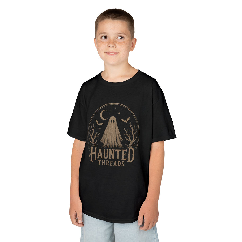 Kids Tee — 'Haunted Threads' Tree Version Ghost Graphic (For the Tiny & Unusual)