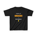 Kids T‑Shirt - "Running on Snacks and Bad Ideas" Funny Graphic Tee for Kids