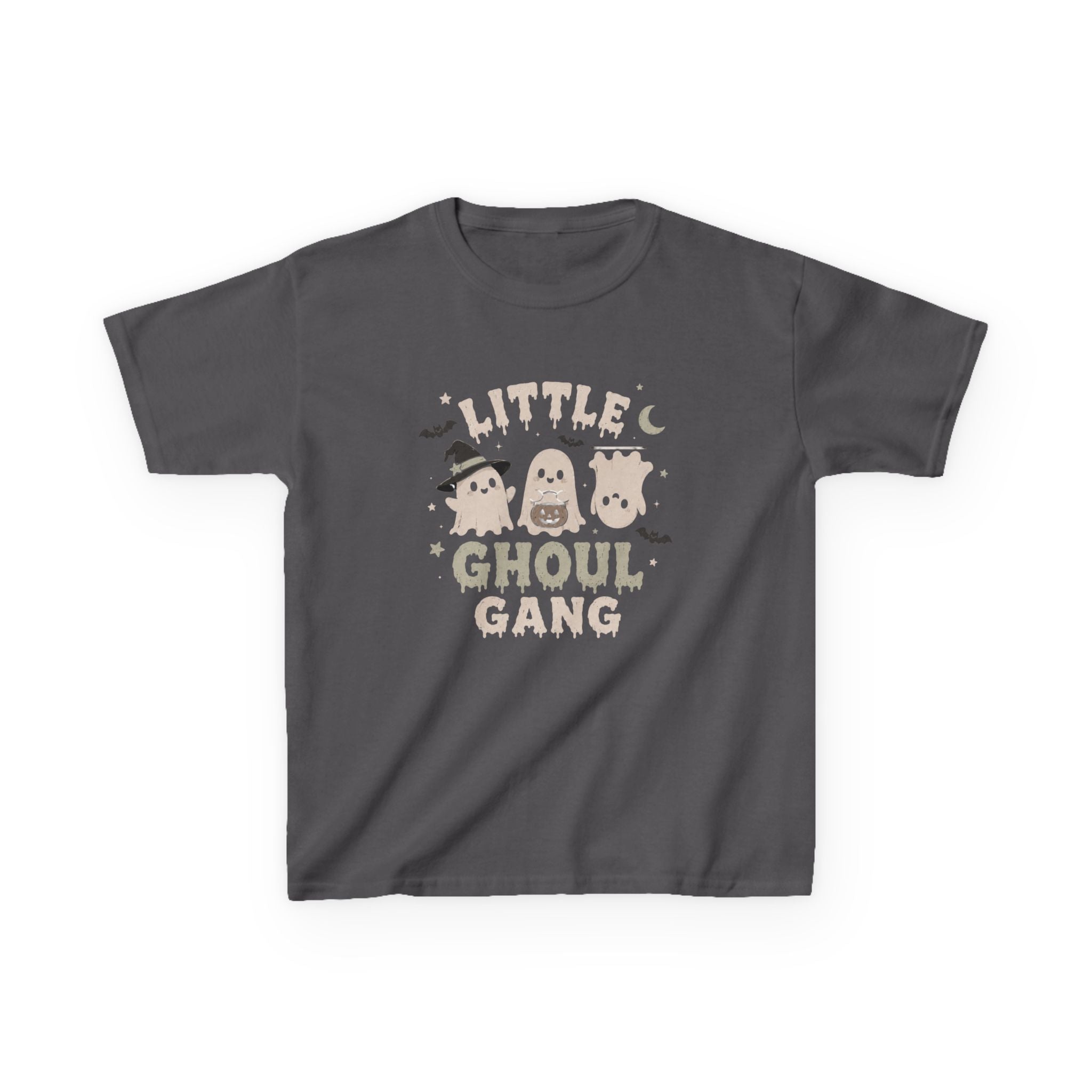 Kids T-Shirt — "Little Ghoul Gang" Cute Halloween Ghost Tee