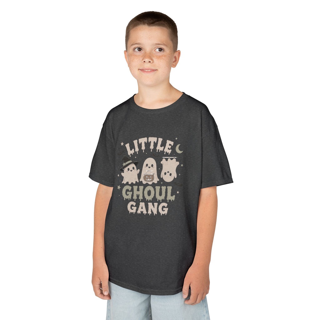 Kids T-Shirt — "Little Ghoul Gang" Cute Halloween Ghost Tee