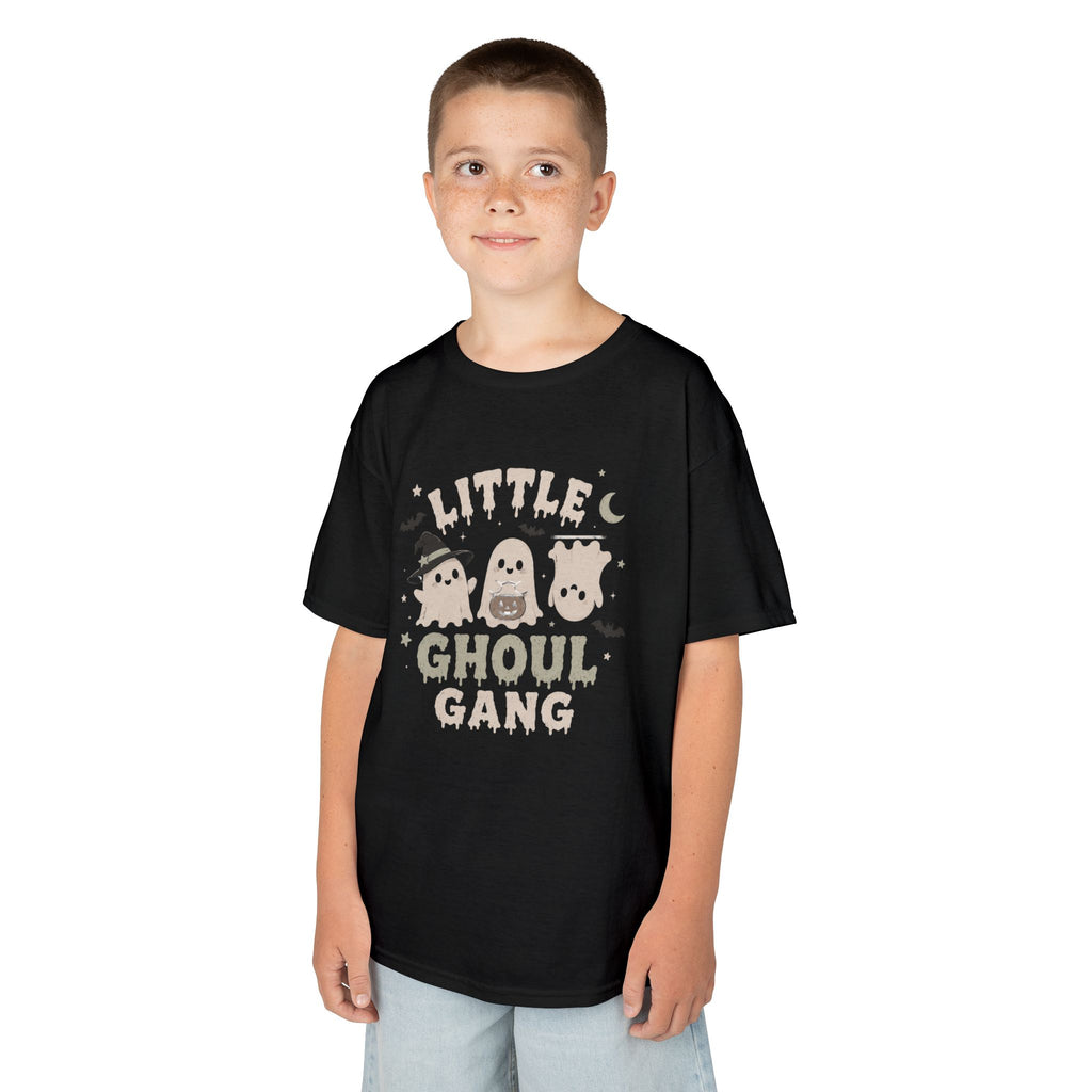 Kids T-Shirt — "Little Ghoul Gang" Cute Halloween Ghost Tee