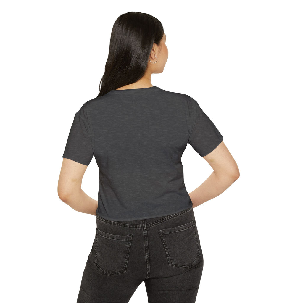 Haunted Threads Co. Ghost Crop Top — Women's Festival Halloween Tee