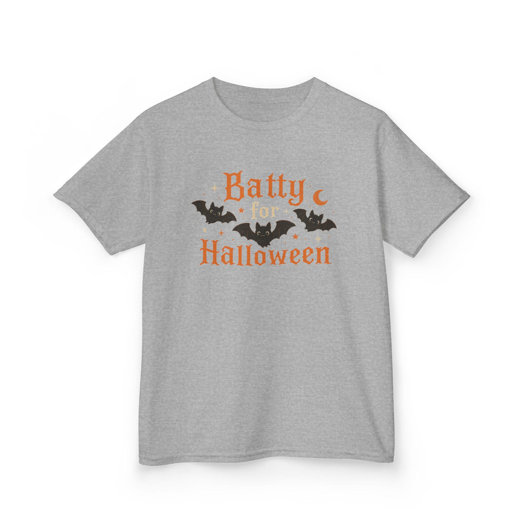 Kids Halloween T‑Shirt — "Batty for Halloween" Cute Bat Costume Tee