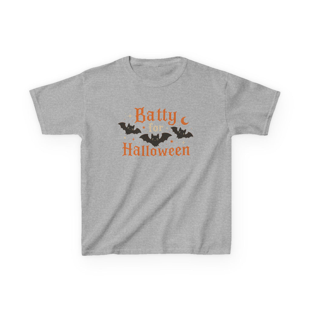 Kids Halloween T‑Shirt — "Batty for Halloween" Cute Bat Costume Tee