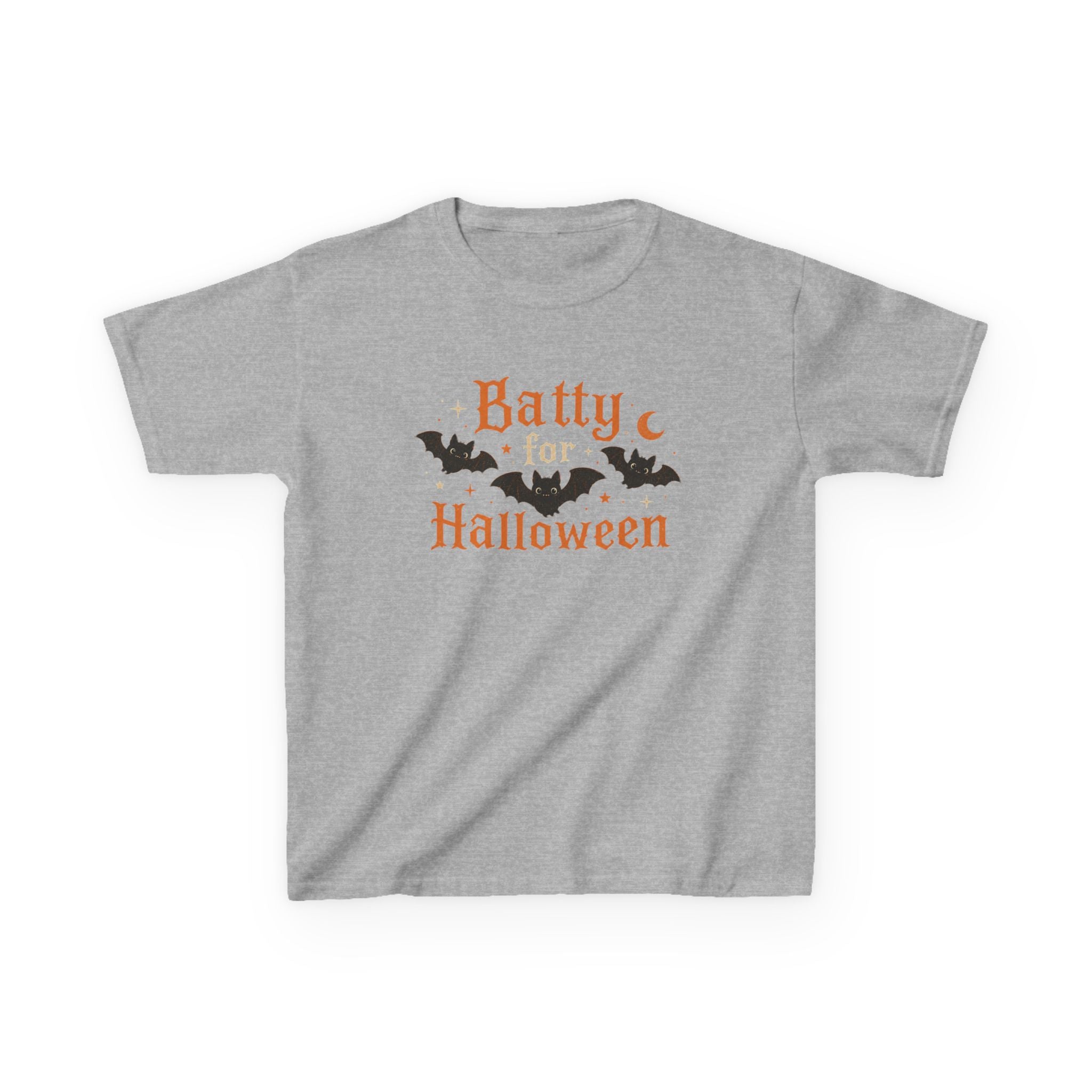 Kids Halloween T‑Shirt — "Batty for Halloween" Cute Bat Costume Tee