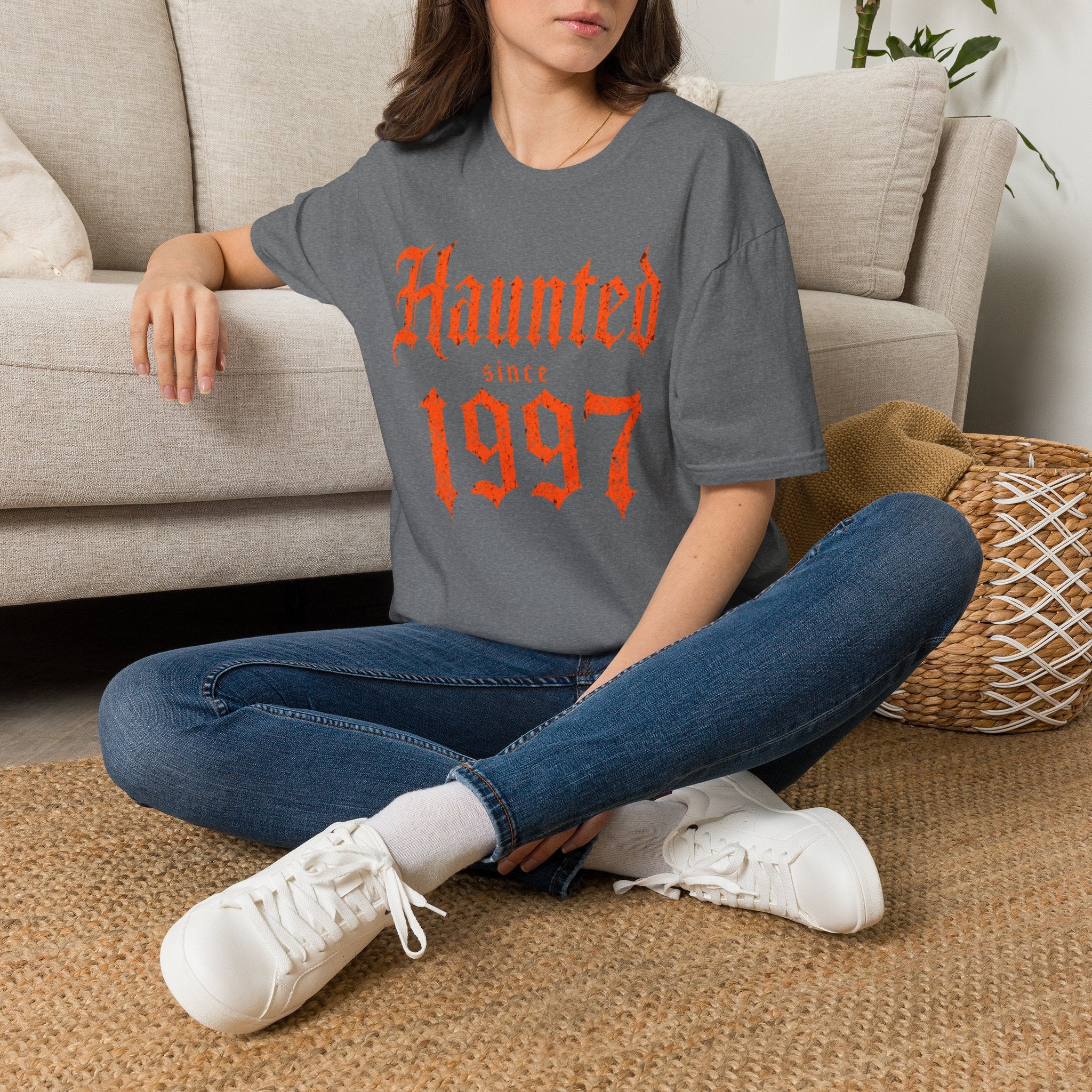 Haunted Since | Custom Birth Year T-Shirt — Vintage Gothic Birth Year Tee