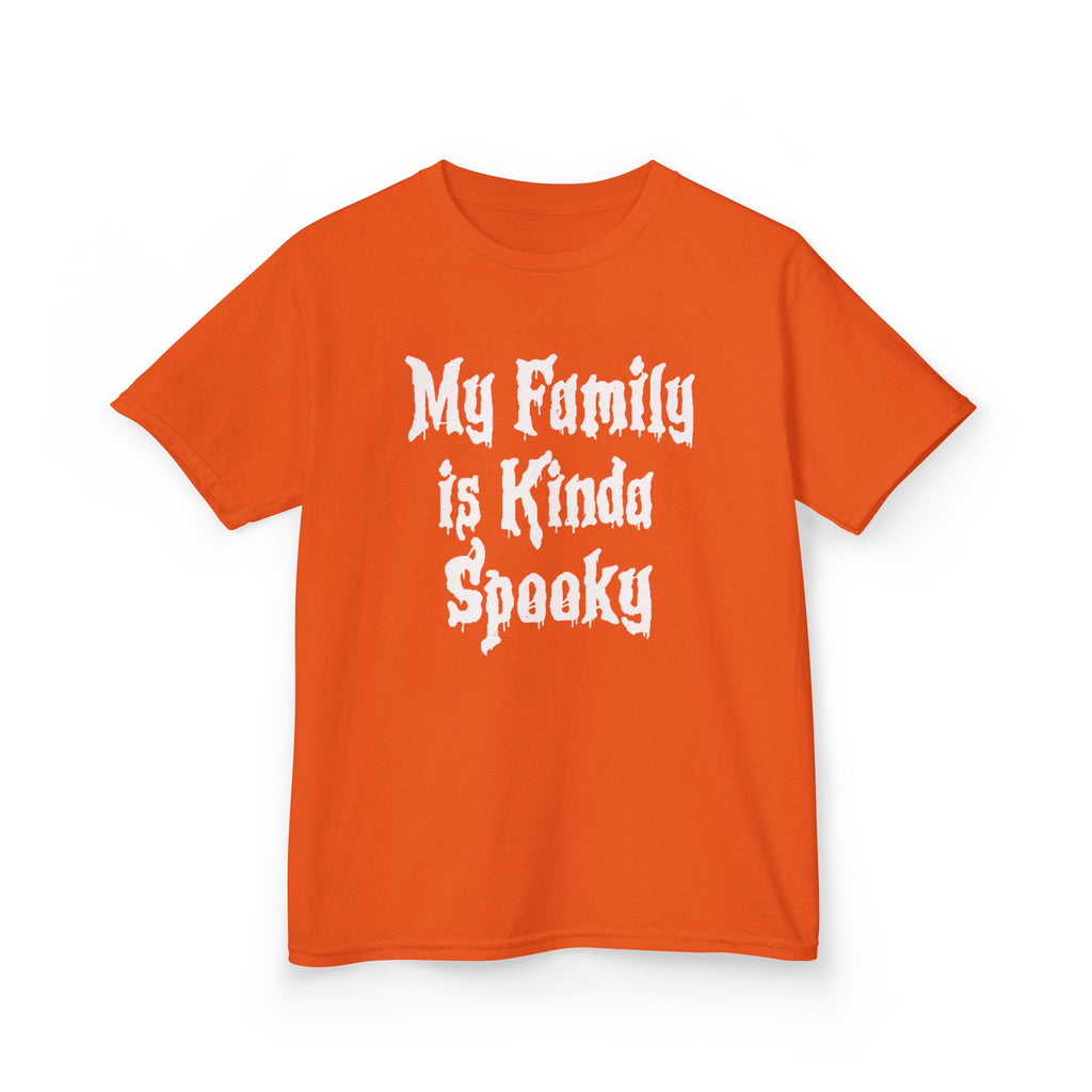 Kids Tee — "My Family Is Kinda Spooky" Funny Kids Graphic Shirt