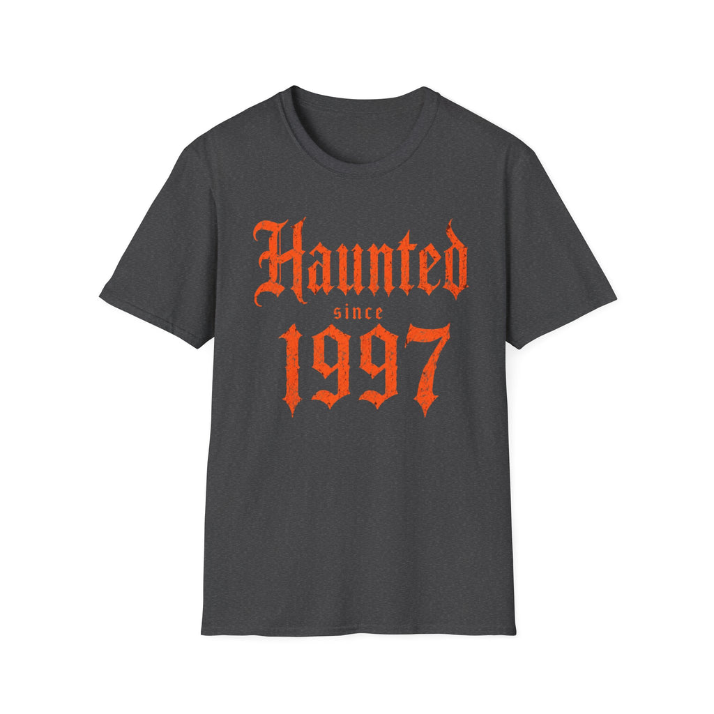 Haunted Since | Custom Birth Year T-Shirt — Vintage Gothic Birth Year Tee