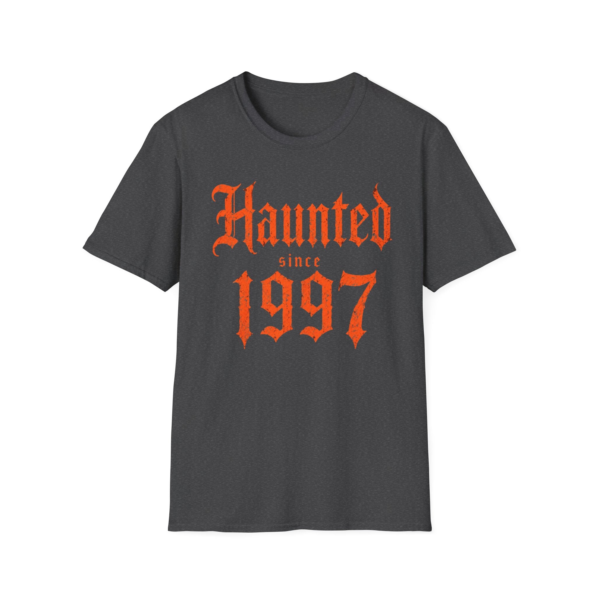 Haunted Since | Custom Birth Year T-Shirt — Vintage Gothic Birth Year Tee