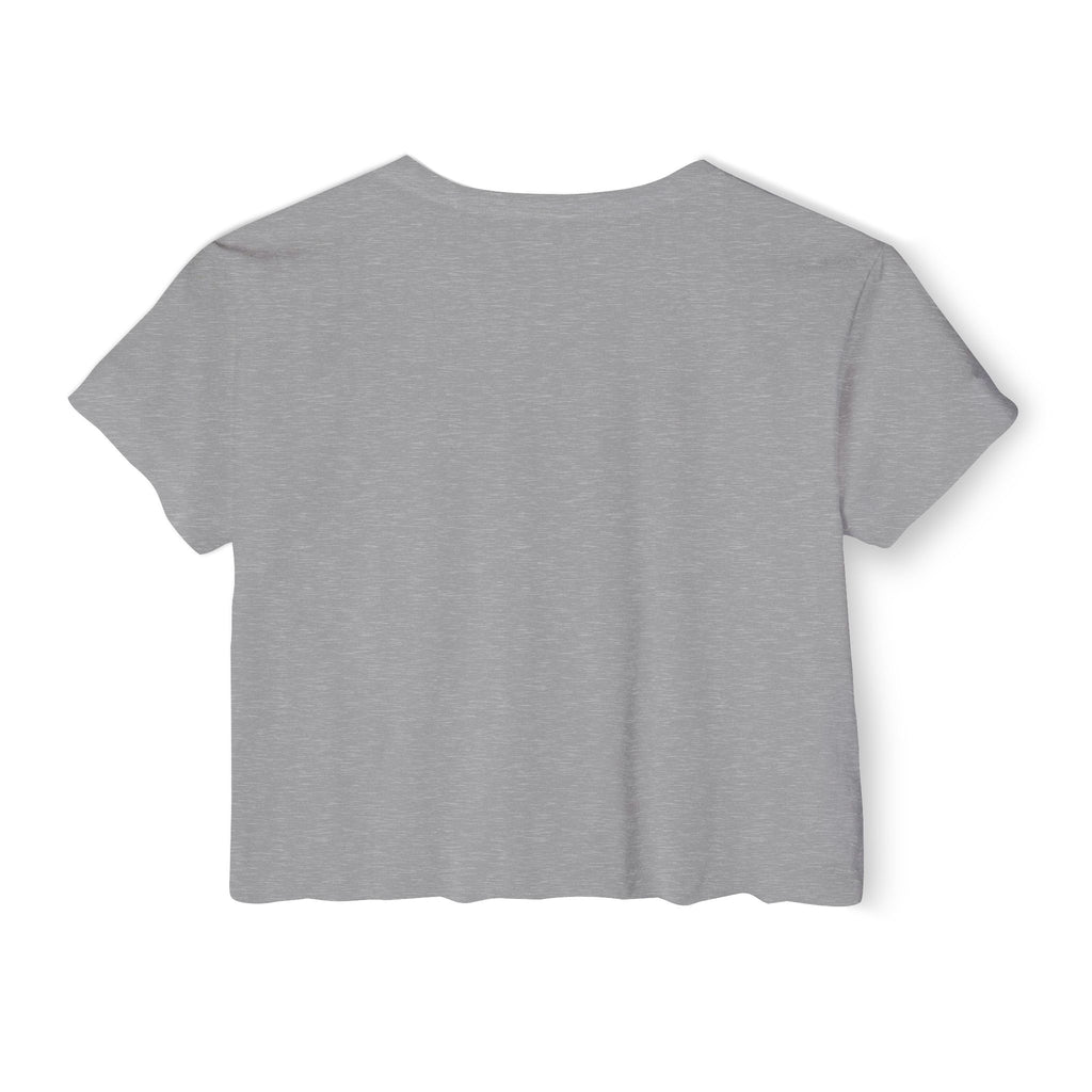 Haunted Threads Co. Ghost Crop Top — Women's Festival Halloween Tee