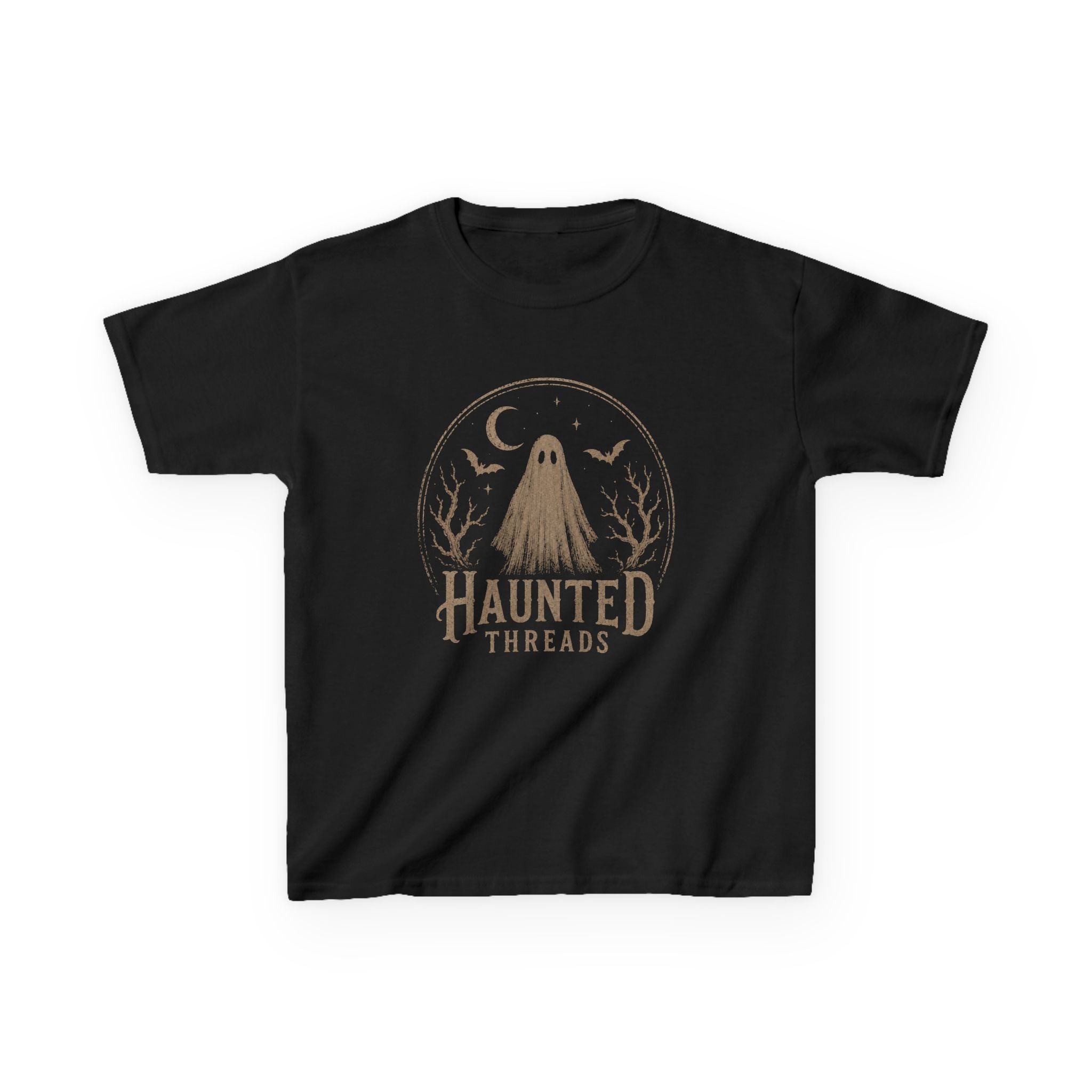 Kids Tee — 'Haunted Threads' Tree Version Ghost Graphic (For the Tiny & Unusual)