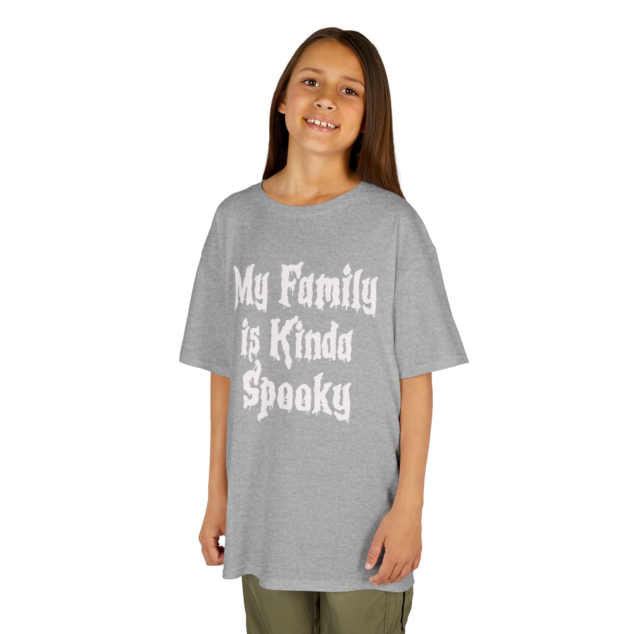 Kids Tee — "My Family Is Kinda Spooky" Funny Kids Graphic Shirt