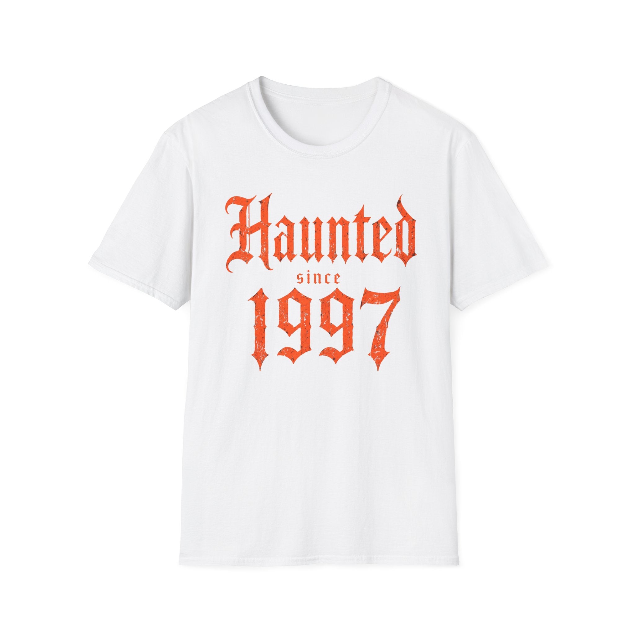 Haunted Since | Custom Birth Year T-Shirt — Vintage Gothic Birth Year Tee