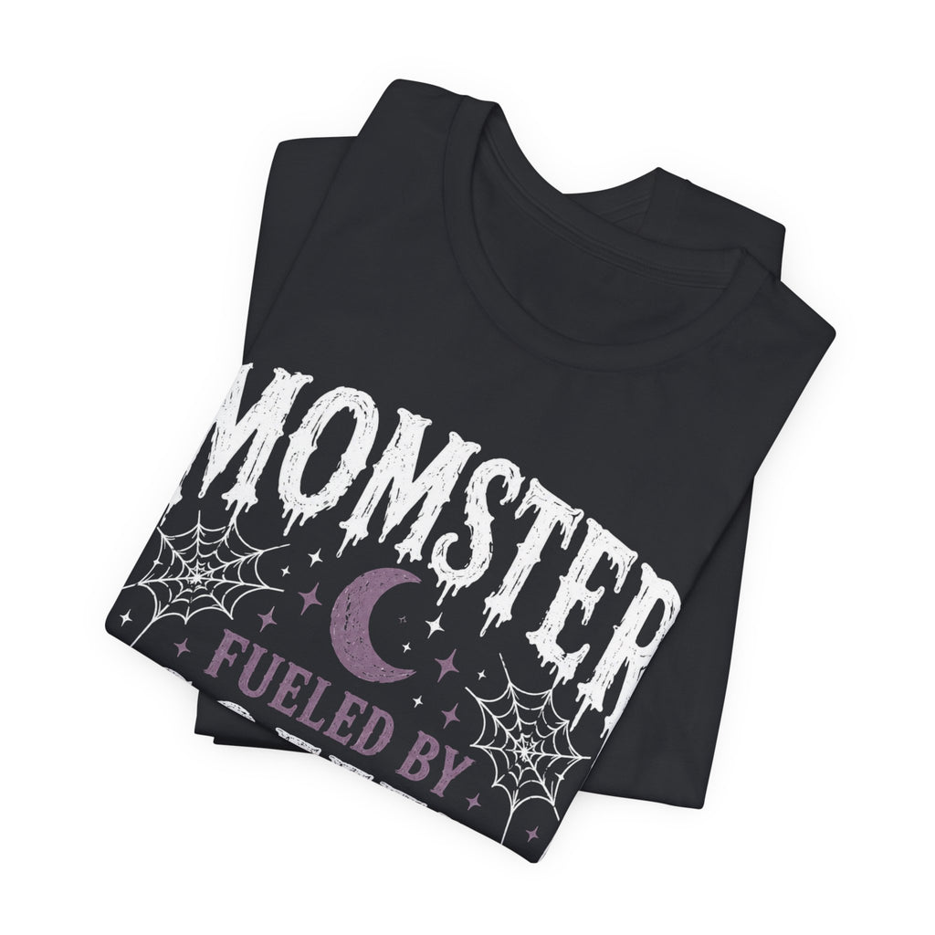 Fueled by Coffee & Anxiety T-Shirt | Moon, Stars, Spiders Graphic Tee