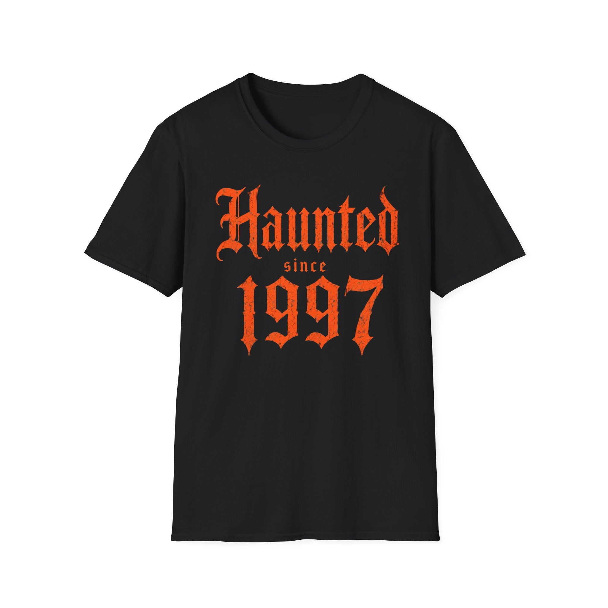 Haunted Since | Custom Birth Year T-Shirt — Vintage Gothic Birth Year Tee