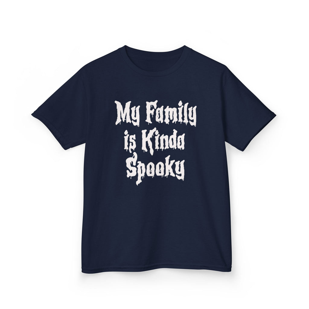 Kids Tee — "My Family Is Kinda Spooky" Funny Kids Graphic Shirt