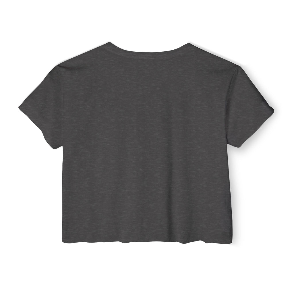 Haunted Threads Co. Ghost Crop Top — Women's Festival Halloween Tee