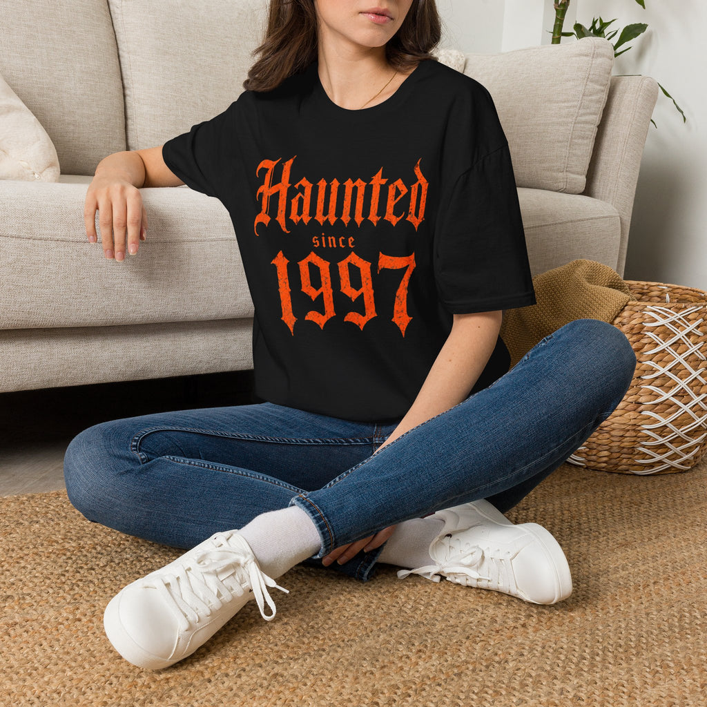 Haunted Since | Custom Birth Year T-Shirt — Vintage Gothic Birth Year Tee