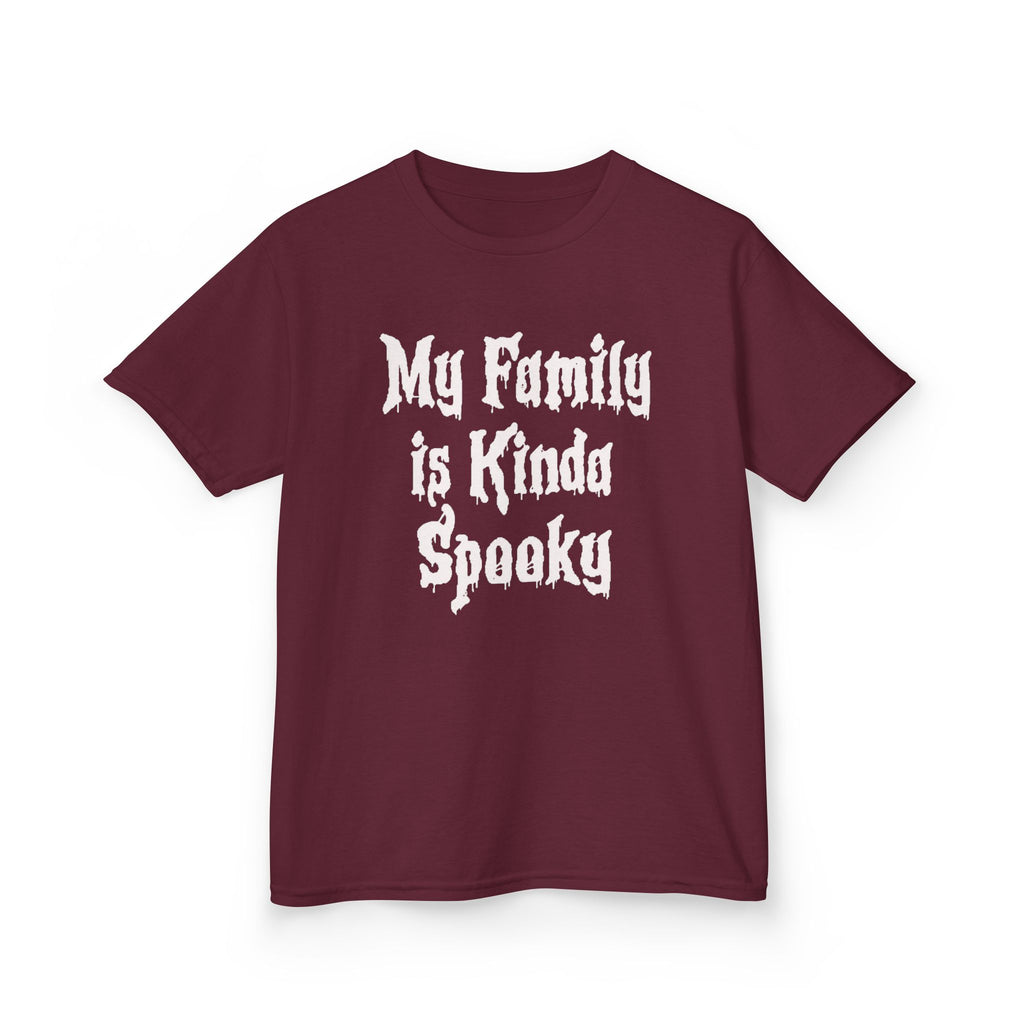 Kids Tee — "My Family Is Kinda Spooky" Funny Kids Graphic Shirt