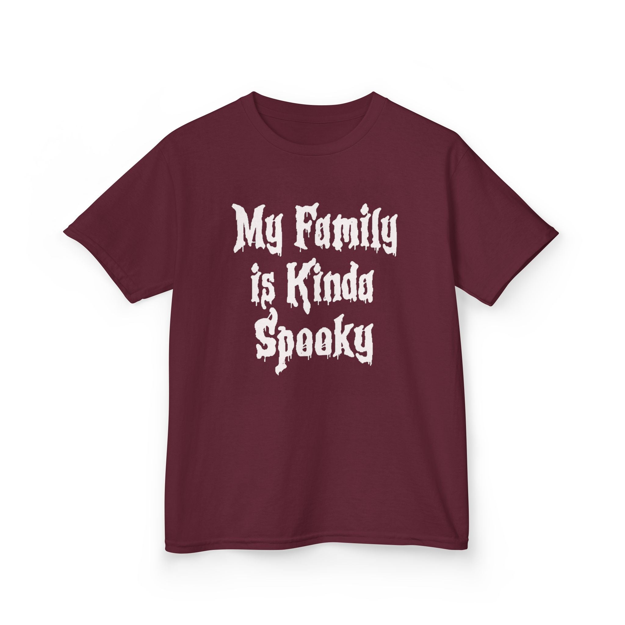 Kids Tee — "My Family Is Kinda Spooky" Funny Kids Graphic Shirt
