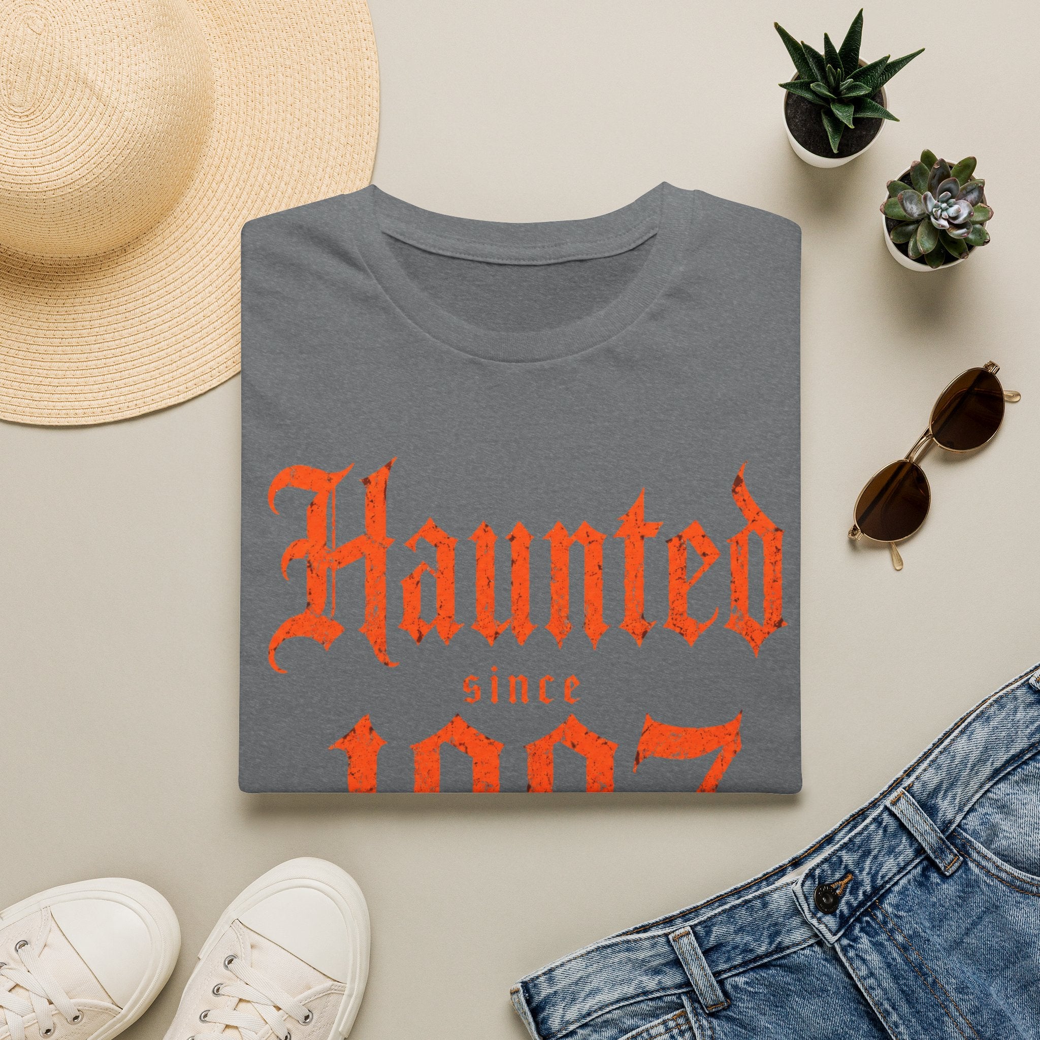Haunted Since | Custom Birth Year T-Shirt — Vintage Gothic Birth Year Tee