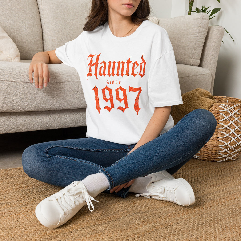Haunted Since | Custom Birth Year T-Shirt — Vintage Gothic Birth Year Tee